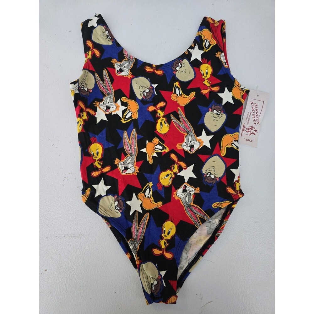 Vtg Looney Tunes Harrison Hard Body Leotard Dance Girls Sz Large NWT